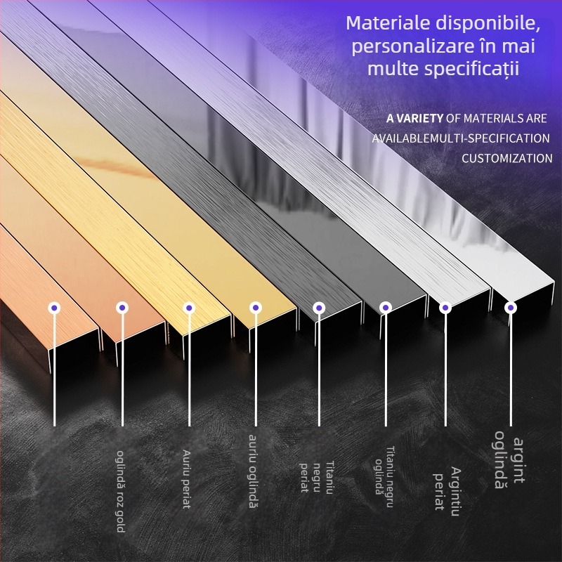 Lentilă de margine din oțel inoxidabil 304 cu canelură în formă U, model x52901, brand Xin Zeyang, instalare disponibilă