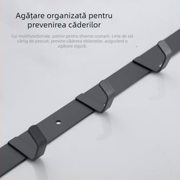 Raft de prosoape din oțel inoxidabil, montat pe perete, cu un singur rând, pentru depozitare, capacitate 20 kg