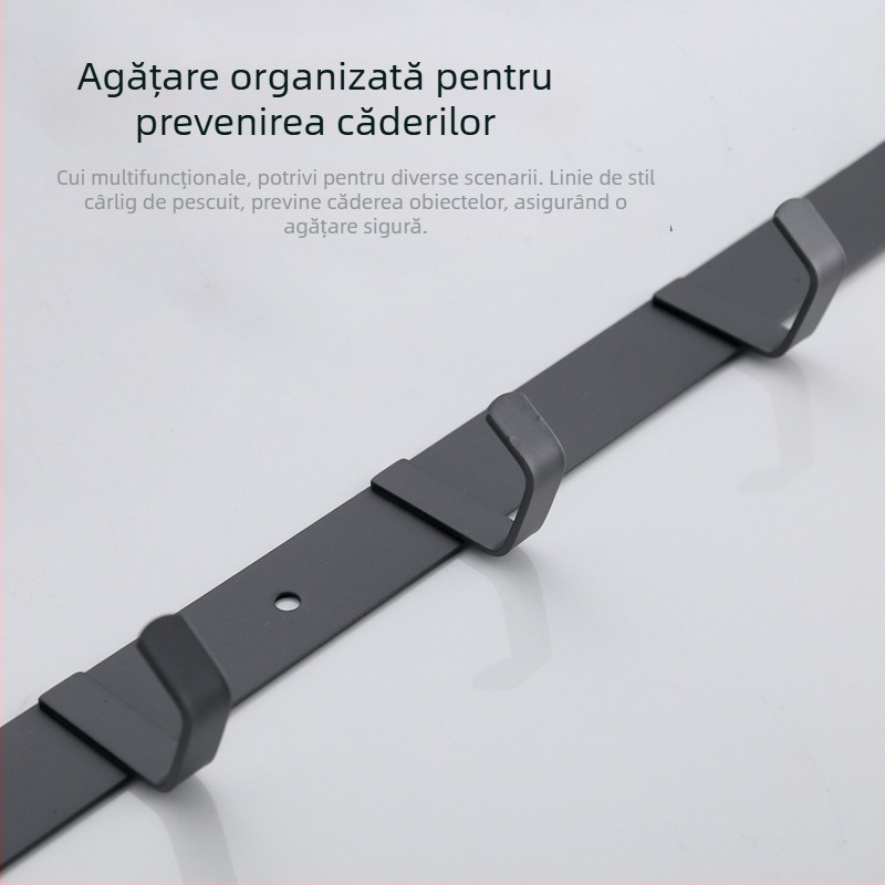 Raft de prosoape din oțel inoxidabil, montat pe perete, cu un singur rând, pentru depozitare, capacitate 20 kg