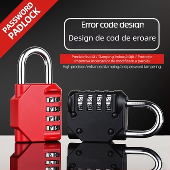 Lacăt cu parolă — impermeabil, rezistent la coroziune, anti-furt, pentru bagaje, dulapuri, ghiozdane, biciclete, cadre, căști și echipament de sală