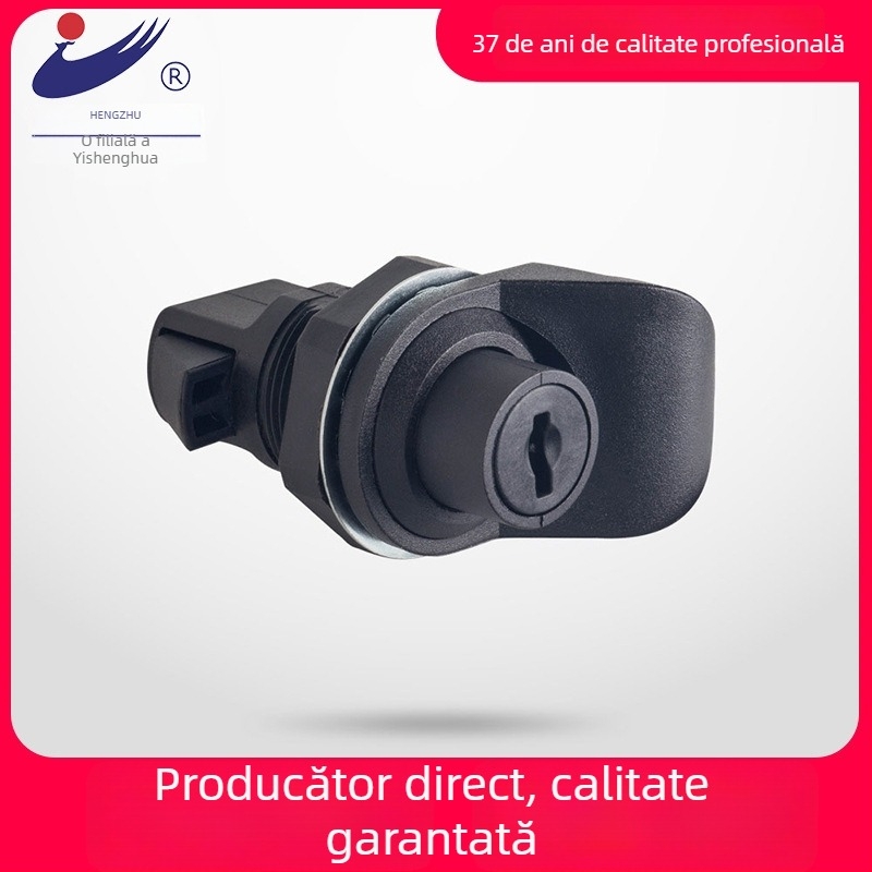 Hengzhu MS750 Lacát pentru ușa dulapului electric – închizător din plastic tip apăsare, Ball lock, PA6