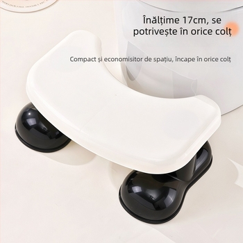 Scaun de sprijin pentru toaletă din plastic, nepliabil, model 9061