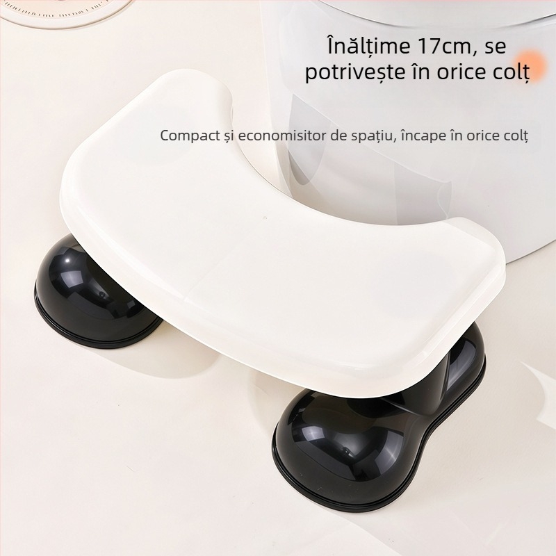 Scaun de sprijin pentru toaletă din plastic, nepliabil, model 9061