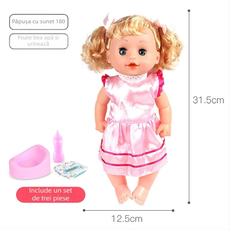 Set de jucării pentru păpușă casă cu căruț – din plastic, pentru copii 4–6 ani, 200–500 g