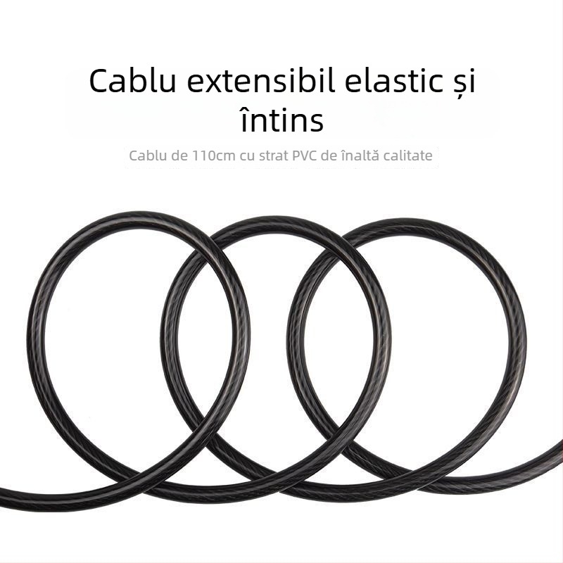 Blocare cu parolă pentru bicicletă de munte, cablu metalic — anti‑furt, compatibilitate universală, model 1