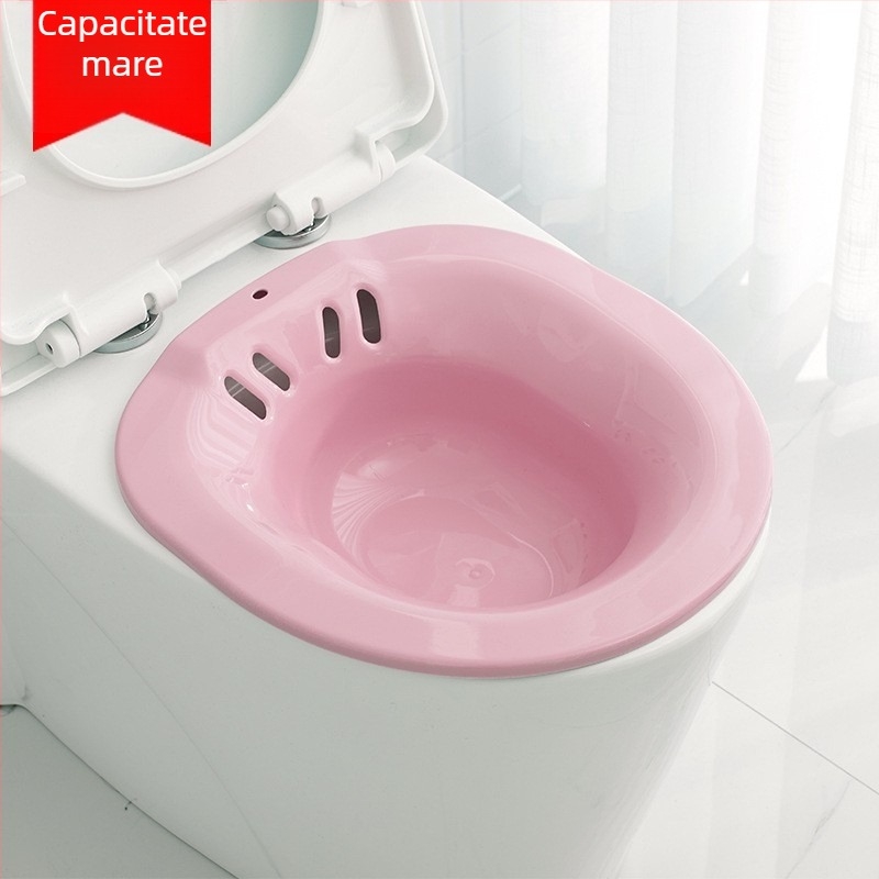 Vas de baie șezut din plastic Yijia pentru adulți – fără aplecare, pentru îngrijire hemoroizi și după naștere