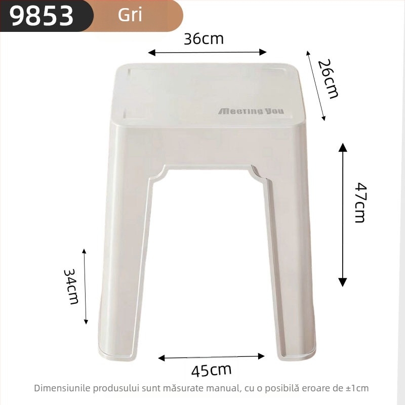 Bancă dreptunghiulară de dining, din metal, stil modern minimalist, model 9853, pachet de 12 bucăți, marcă Tianyu