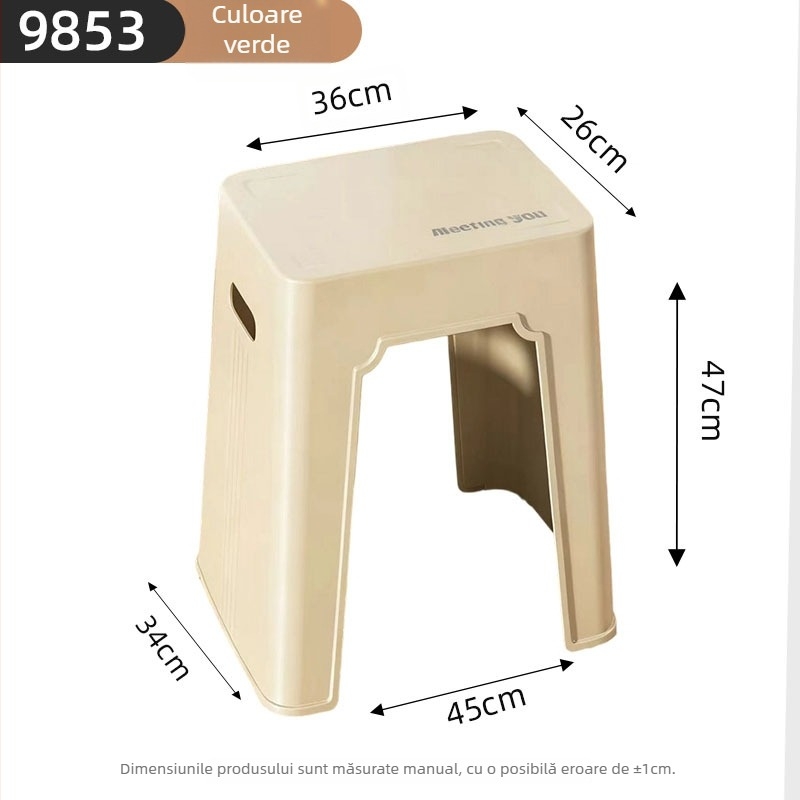 Bancă dreptunghiulară de dining, din metal, stil modern minimalist, model 9853, pachet de 12 bucăți, marcă Tianyu