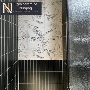 Placă glazurată Grid Tile Series, stil Nordic, suprafață mată, antiderapant pentru pereți interni