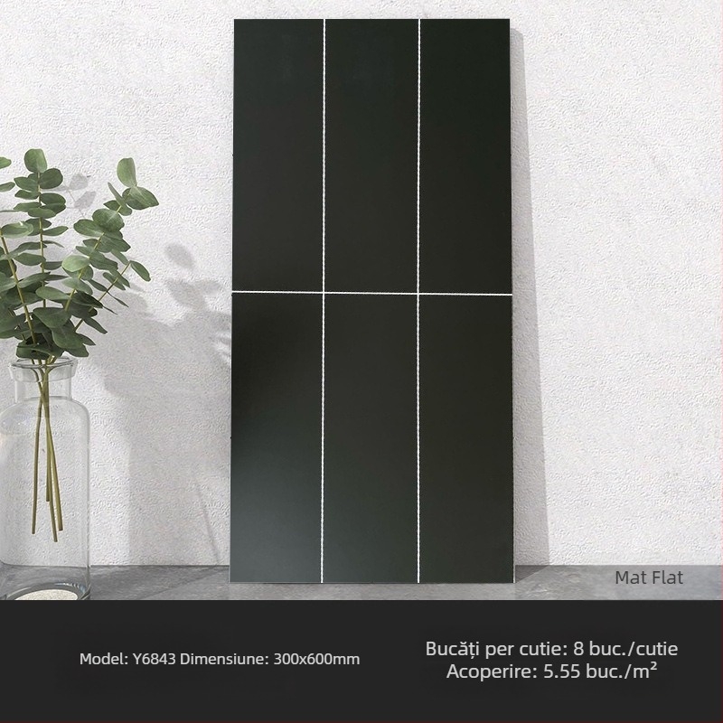Placă glazurată Grid Tile Series, stil Nordic, suprafață mată, antiderapant pentru pereți interni