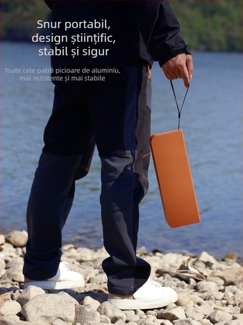 Taburet pliabil din plastic — marca Embarrassing donkey; categorie: mese și scaune pliabile