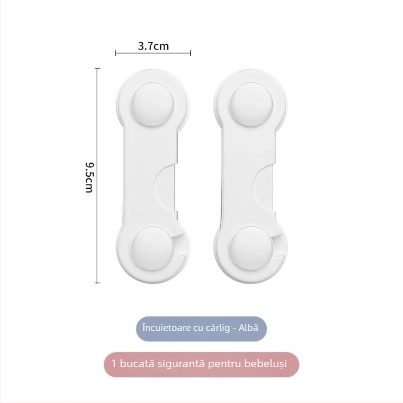 Blocare de siguranță pentru bebeluși – pentru sertare și uși de dulap, previne deschiderea și prinsul degetelor (Model: Standard; Material: Standard; Stil: Modern Minimalist; Cod produs: TTT1004011987)