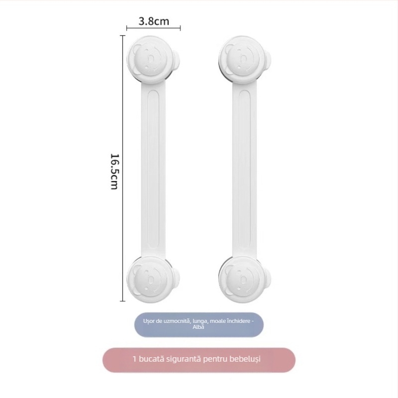 Blocare de siguranță pentru bebeluși – pentru sertare și uși de dulap, previne deschiderea și prinsul degetelor (Model: Standard; Material: Standard; Stil: Modern Minimalist; Cod produs: TTT1004011987)