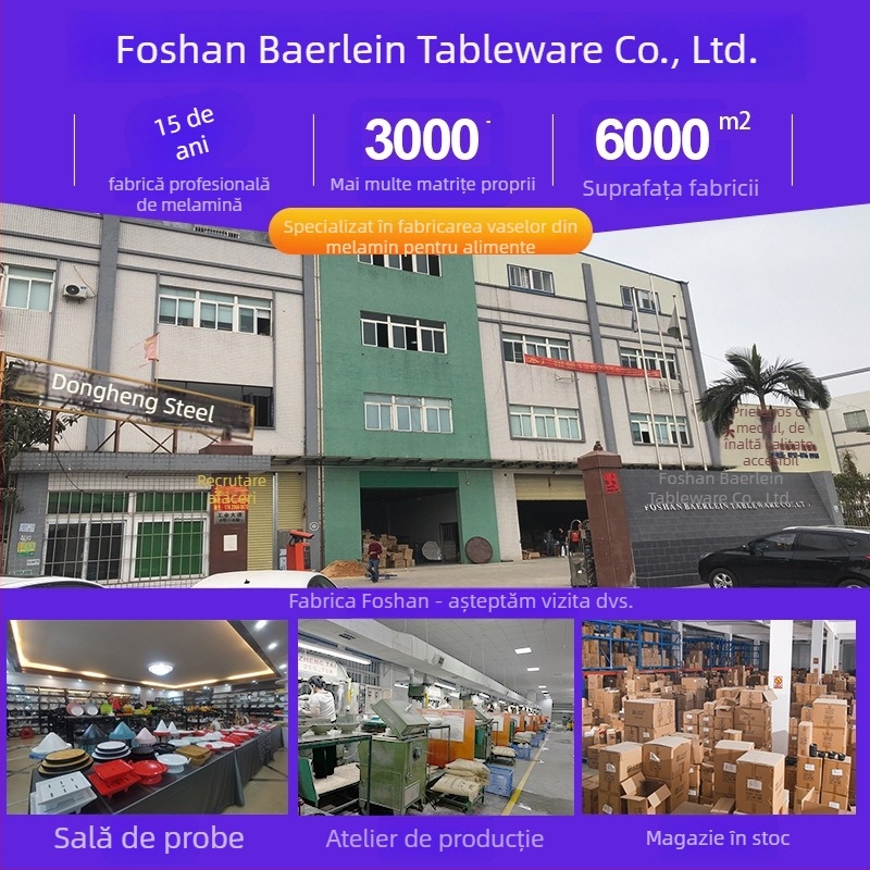 Tavă dreptunghiulară din melamină Belleren, model solid, logo imprimat, personalizare disponibilă