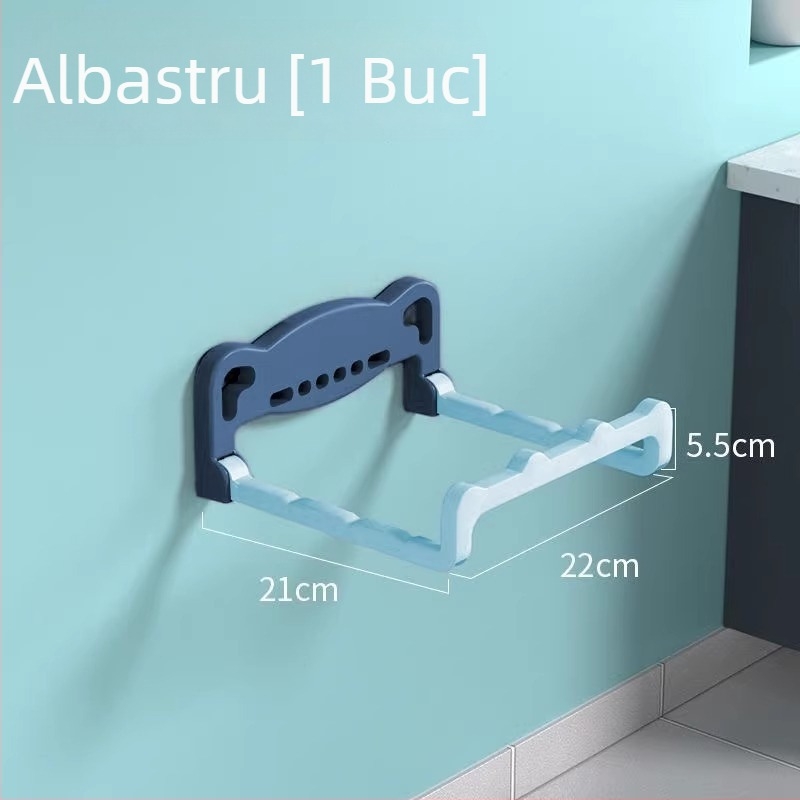 Mingtong Suport telescopic pentru chiuvetă cu ventuză, montat pe perete fără găuri, din plastic, 3 kg încărcare, 1 nivel, stil modern