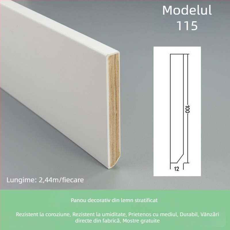 Plintă de podea Weihuang – lemn masiv cu mai multe straturi, stil european, model: Skirting, stil: simplitate modernă, lux ușor, originea: Guangzhou