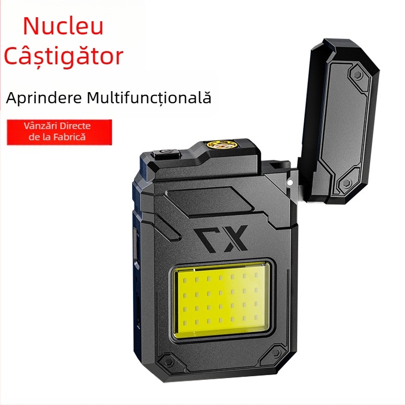 Aprindere electrică reîncărcabilă cu sârmă încălzitoare și LED, 12W, baterie de 300mAh, carcasă din plastic, Win Core