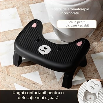 Scaun de toaletă pliabil cu aromaterapie, din plastic, brand Yue chen youpin