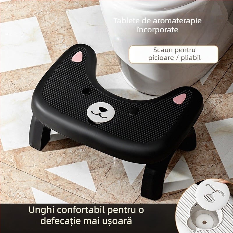 Scaun de toaletă pliabil cu aromaterapie, din plastic, brand Yue chen youpin