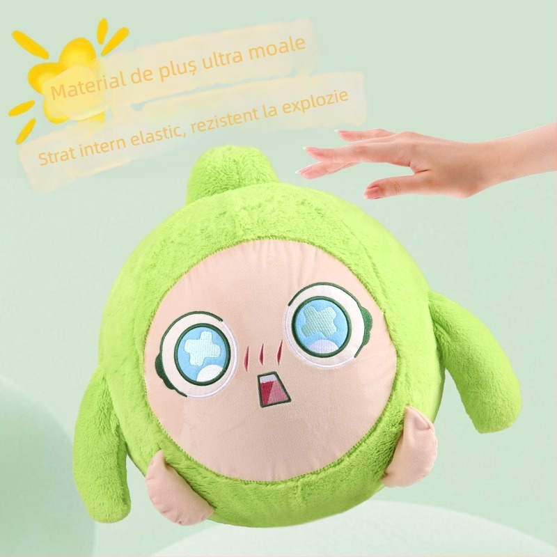 Jucărie pluș gonflabilă în formă de ou, design de desene animate, material PVC