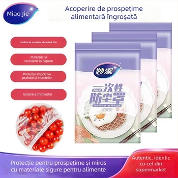 Capac din plastic de unică folosință pentru boluri, cu gură elastică, pentru conservarea alimentelor