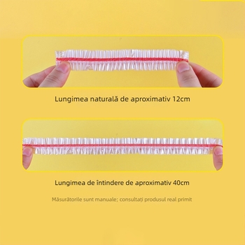 Dongtai folie plastică pentru conservare alimentară, de unică folosință, îngroșată și lărgită, 100 bucăți pe cutie