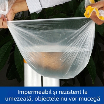 Husă de protecție împotriva prafului pentru paturi și mobilier, plastic, formă pătrată, impermeabilă, de unică folosință