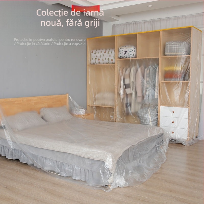 Protecție praf PE pentru mobilier de uz casnic – canapea și pat, Modelul 325, Stil simplu, Fără prelucrare la comandă