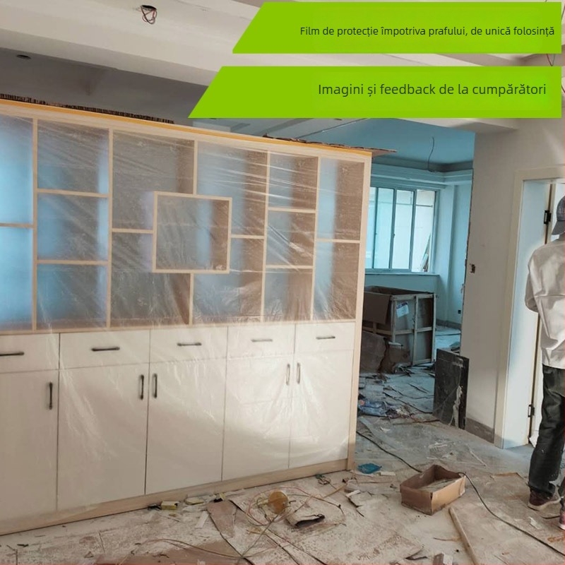 Protecție praf PE pentru mobilier de uz casnic – canapea și pat, Modelul 325, Stil simplu, Fără prelucrare la comandă