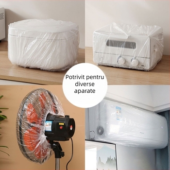 Capac de praf de unică folosință pentru electrocasnice — transparent, anti-șobolani, pentru oală de orez, cuptor cu microunde și friteuză cu aer