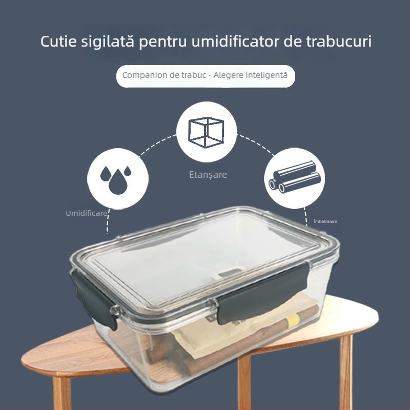 Huabei Cutie Humidor pentru Țigări – PET Material, Sigilată pentru Umezeală și Insecte, Set de 20 de Bucăți, Personalizare Disponibilă