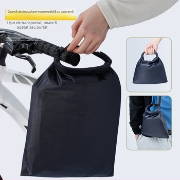 Poncho de ploaie pentru bicicletă, pentru adulți, din PVC, pentru 1 persoană