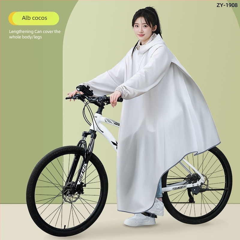 Poncho de ploaie pentru bicicletă, pentru adulți, din PVC, pentru 1 persoană