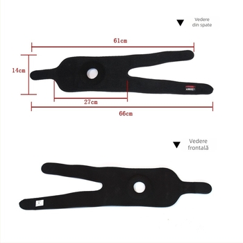 Bandă compresivă pentru genunchi – respirabilă, unisex, model F7H9MMMMHSJH5, material principal: burete, potrivită pentru drumeții și sporturi