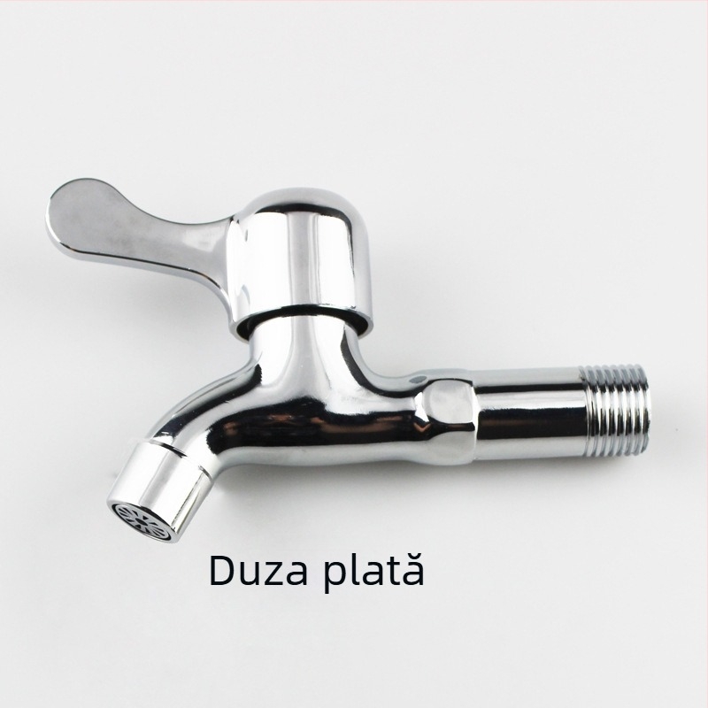 Robinet extins pentru mașina de spălat, montat pe perete, dual-use, aliaj zinc, intrare 15 mm, scaunul valvei 20 mm, 1,6 MPa