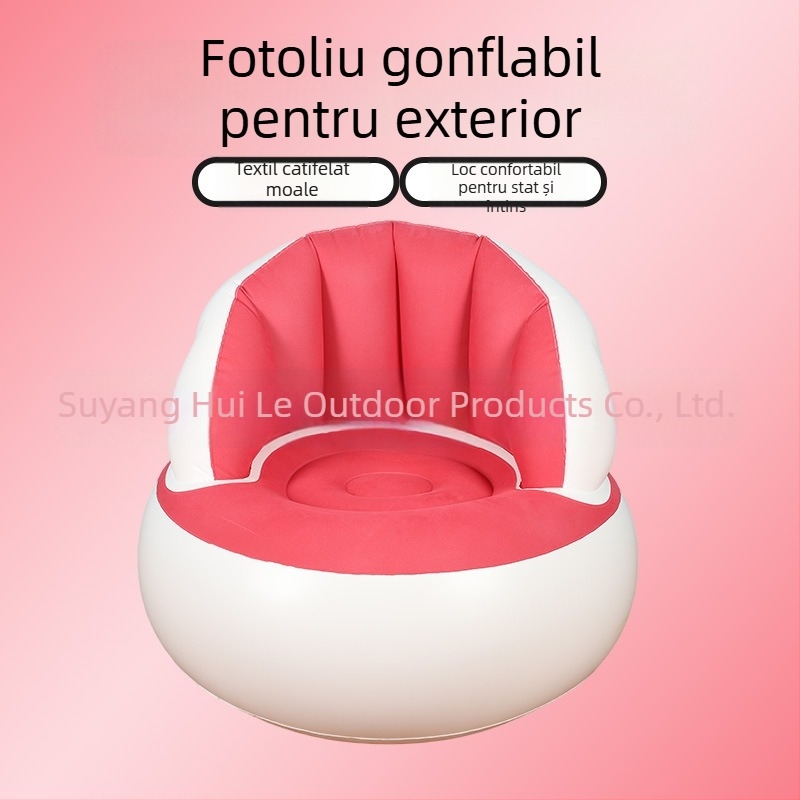 Canapea gonflabilă pentru birou și casă, portabilă și pliabilă pentru utilizare în exterior (PVC; 1 persoană; pompă de aer; 1200)