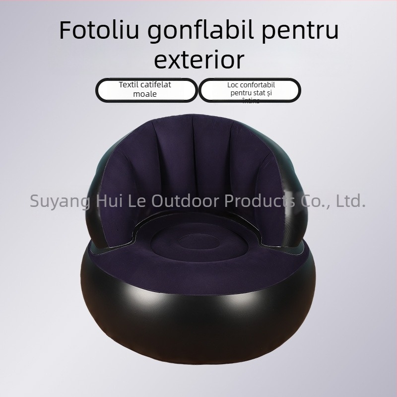 Canapea gonflabilă pentru birou și casă, portabilă și pliabilă pentru utilizare în exterior (PVC; 1 persoană; pompă de aer; 1200)