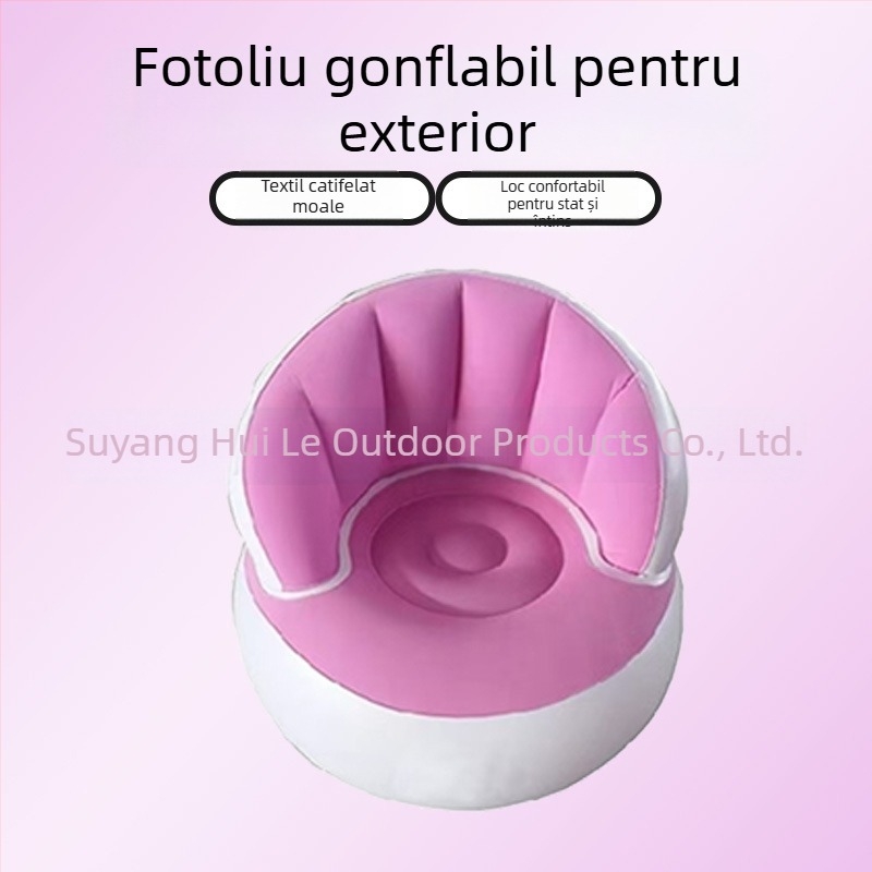 Canapea gonflabilă pentru birou și casă, portabilă și pliabilă pentru utilizare în exterior (PVC; 1 persoană; pompă de aer; 1200)