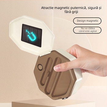 Kit de cusut portabil într-o cutie din plastic, set de 60 piese, design simplu