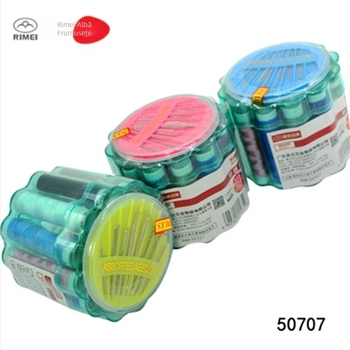 Cutie de cusut portabilă, cu carcasă din plastic, stil clasic chinezesc, design simplu