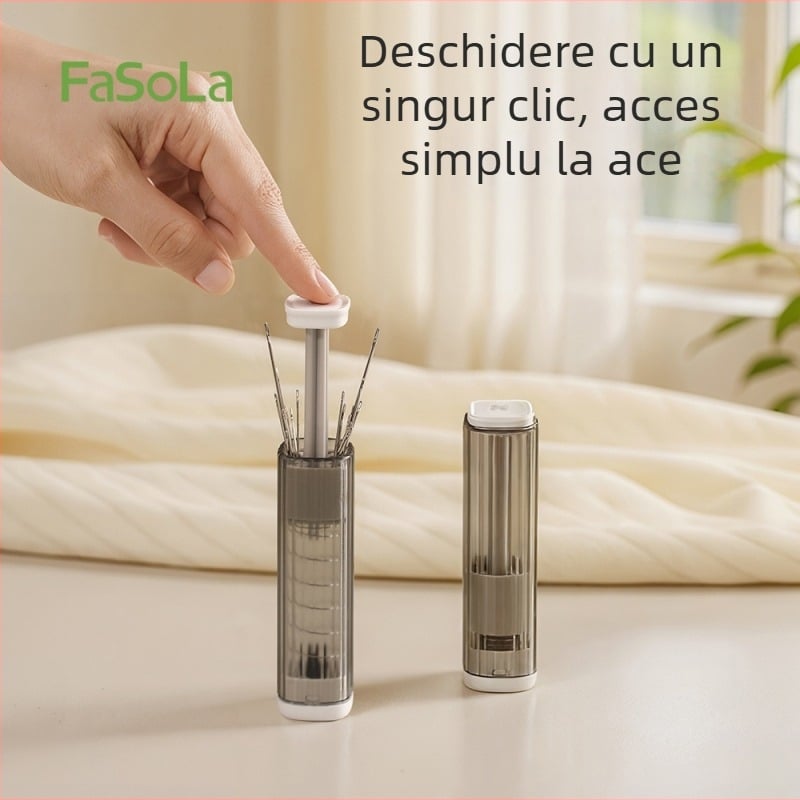 Kit portabil pentru ace și ață, cutie pentru ace, PC/ABS/otel cu carbon, 360 bucăți, DZ-844