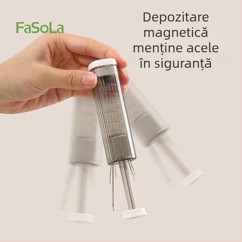 Kit portabil pentru ace și ață, cutie pentru ace, PC/ABS/otel cu carbon, 360 bucăți, DZ-844