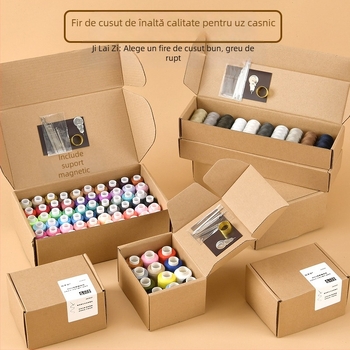 Cutie pentru ață de cusut pentru uz casnic — Fire de cusut de înaltă calitate pentru cusut manual și cu mașina, set mic de bobine (Categorie: Cutie pentru ață de cusut; Import: Nu; Destinație: Uz casnic)