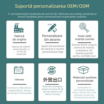 Cutie mică din tinplată pentru cadouri – formă plată, imprimare offset, model Tinplate small iron box