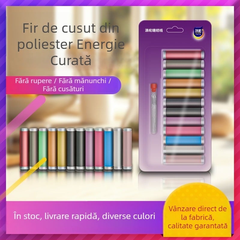 Ață de cusut din poliester, marca Clean Energy, pentru uz casnic, stil modern minimalist