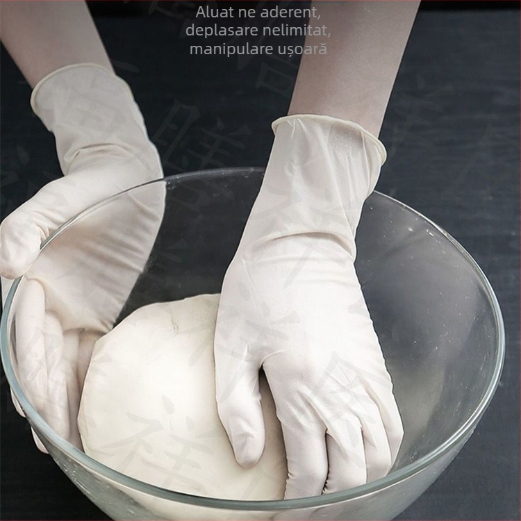 Mănuși de nitril de unică folosință, îngroșate, rezistente la uleiuri și la acizi și baze, pentru tatuaj, frumusețe, coafură și întreținere mecanică