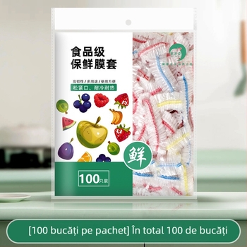 Set folie de conservare a alimentelor PE, de unică folosință, pentru uz casnic, 1 buc.