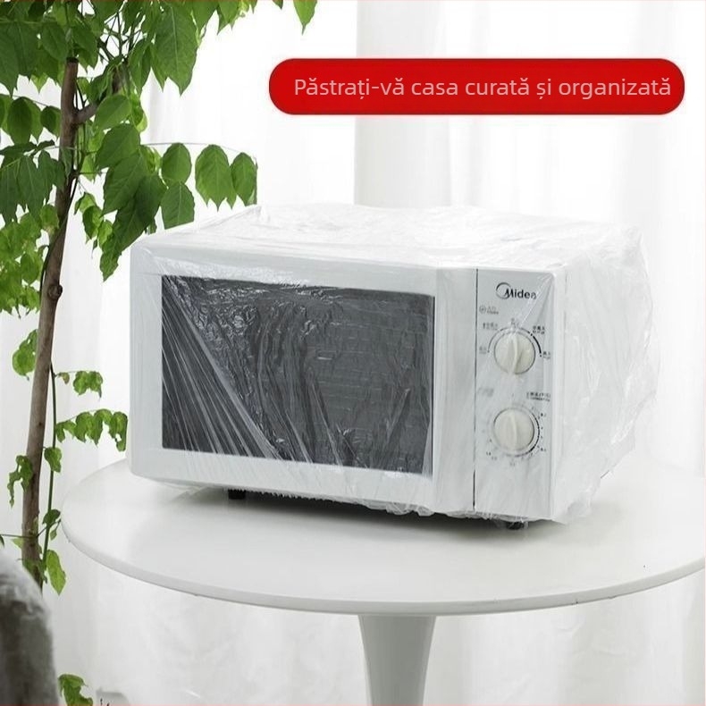 Capac de praf de unică folosință pentru friteuza cu aer, universal, transparent, curea elastică, pachet cu 2 bucăți, rezistent la -60°C până la 140°C