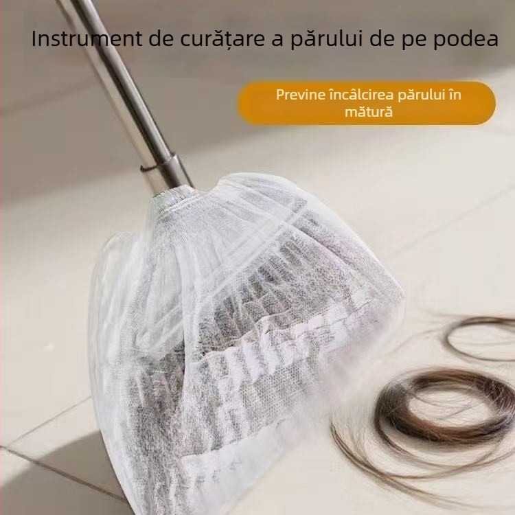 Capac de praf pentru mătură, de unică folosință, din țesătură nețesută, stil simplu modern, pentru uz casnic
