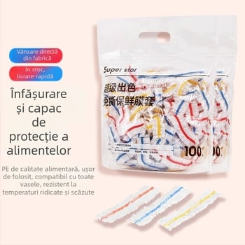 Film de conservare a alimentelor, PE/Polietilenă, rezistență la temperaturi -60°C până la 100°C, 12+ bucăți, 36 de luni de valabilitate